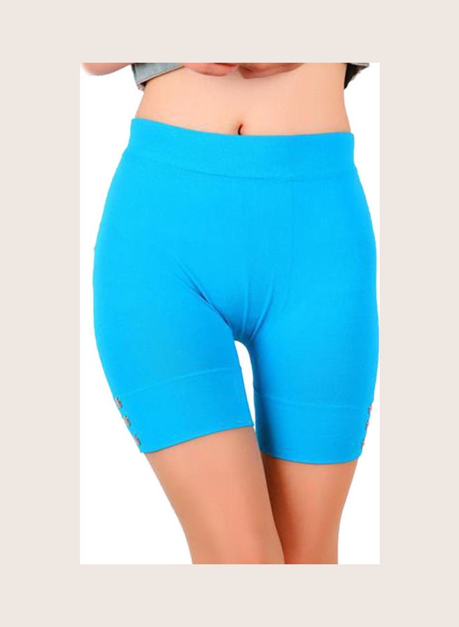 Breathable Quick-drying Polyester Safety Panties Short Underpants Leggings Blue  - Image 1