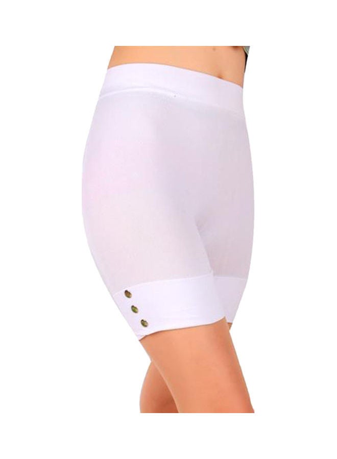 Breathable Quick Drying Polyester Safety Panties Short Underpants Leggings White  - Image 1