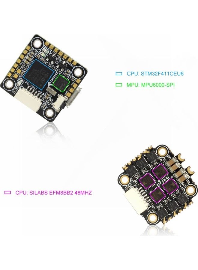 HGLRC - Flight Controller And 4-In-1 ESC 8.9 x 2.1 x 6cm - Image 1