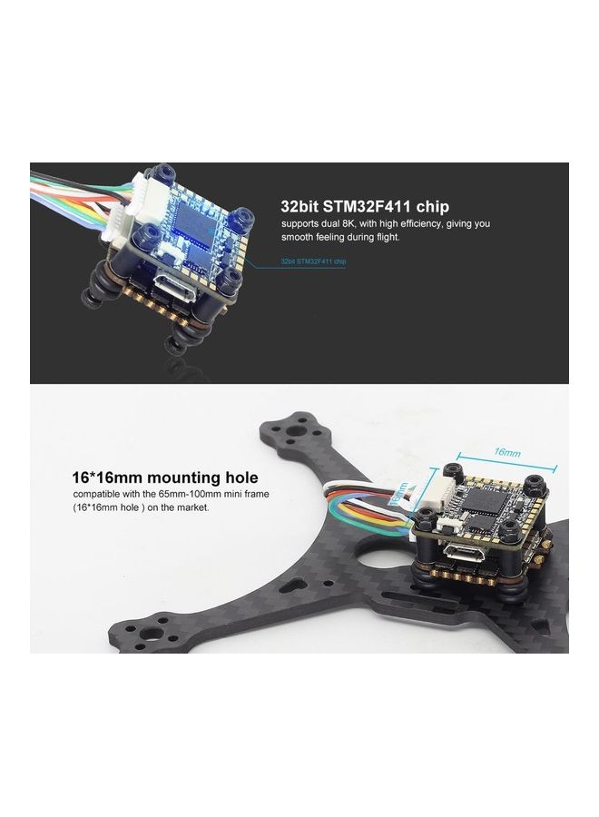 HGLRC - Flight Controller And 4-In-1 ESC 8.9 x 2.1 x 6cm - Image 1