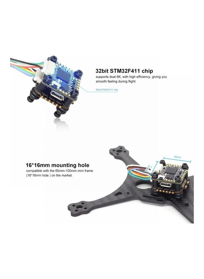 HGLRC - Flight Controller And 4-In-1 ESC 8.9 x 2.1 x 6cm - Image 1