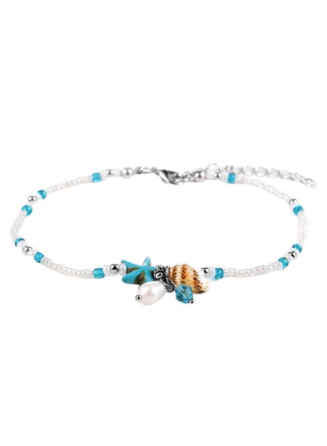 Sharpdo Shell Pearl Beaded Anklet - Image 2