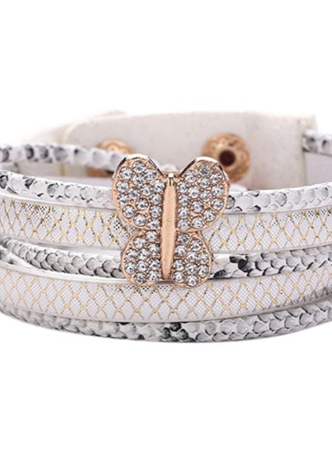 شاربدو سوار ملفوف مزين بشكل فراشة - Image 2