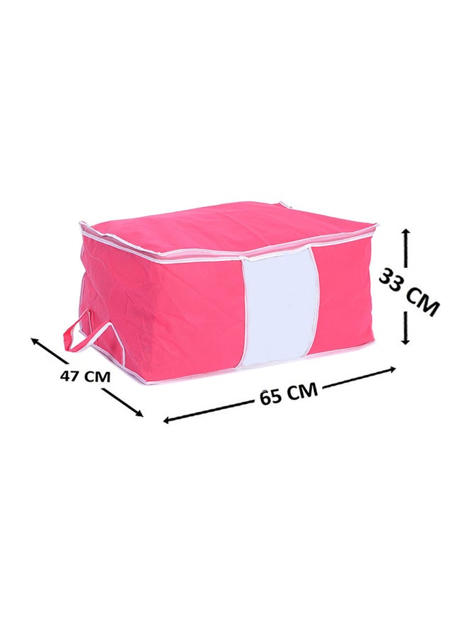 حقيبة تخزين كبيرة توضع تحت السرير وردي 65 x 47 x 33سم - Image 3