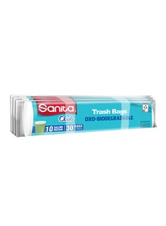 Sanita Trash Bags Biodegrdable Eco Pack 90 Bags White  - Image 1
