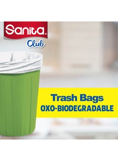 Sanita Trash Bags Biodegrdable Eco Pack 120 Bags White  - Image 2