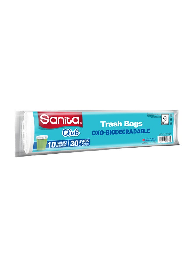 Sanita - Trash Bags Biodegrdable 10G 30 Bags - Image 1