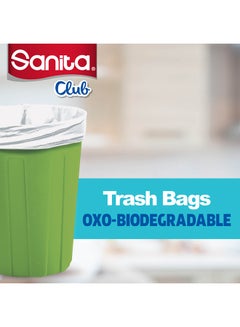 Sanita Trash Bags Biodegrdable Eco Pack 90 Bags White  - Image 2