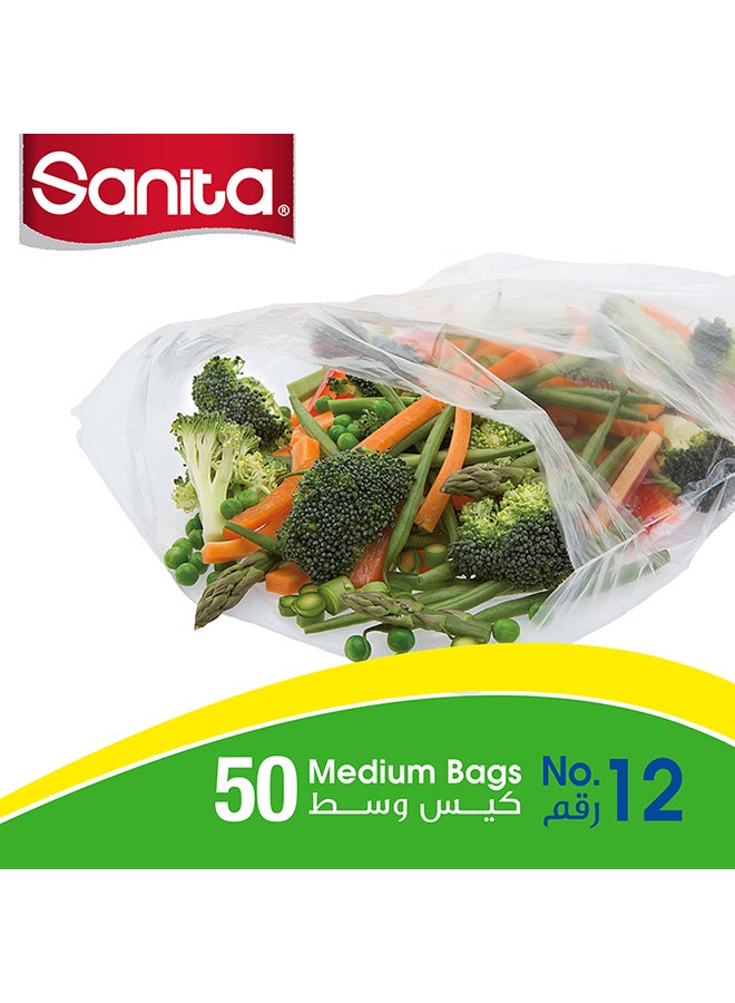 Sanita No.12 Food Storage Bags 50-Pieces, Medium Size - Image 2