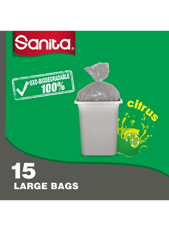 Sanita Scented Trash 15 Bags Clear  - Image 2