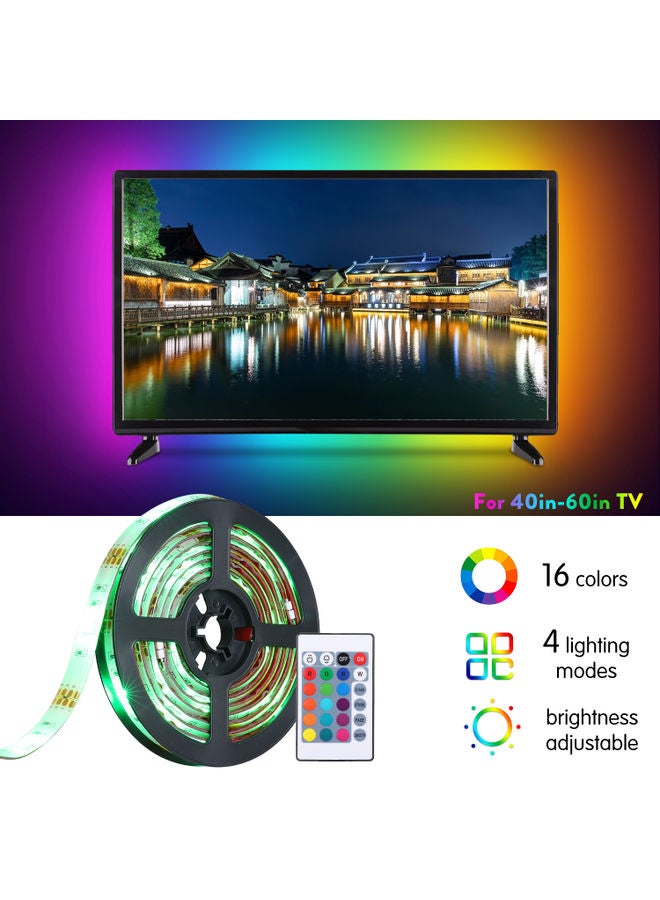 USB TV LEDs Backlight Straps Lights Multicolour 14.50 x 3.00 x 14.50centimeter
