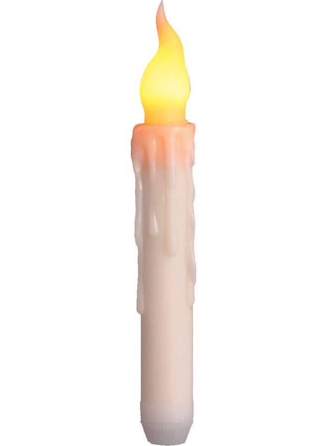 شموع إلكترونية طويلة بإضاءة LED أصفر 18.00 x 3.00 x 3.00سم - Image 1