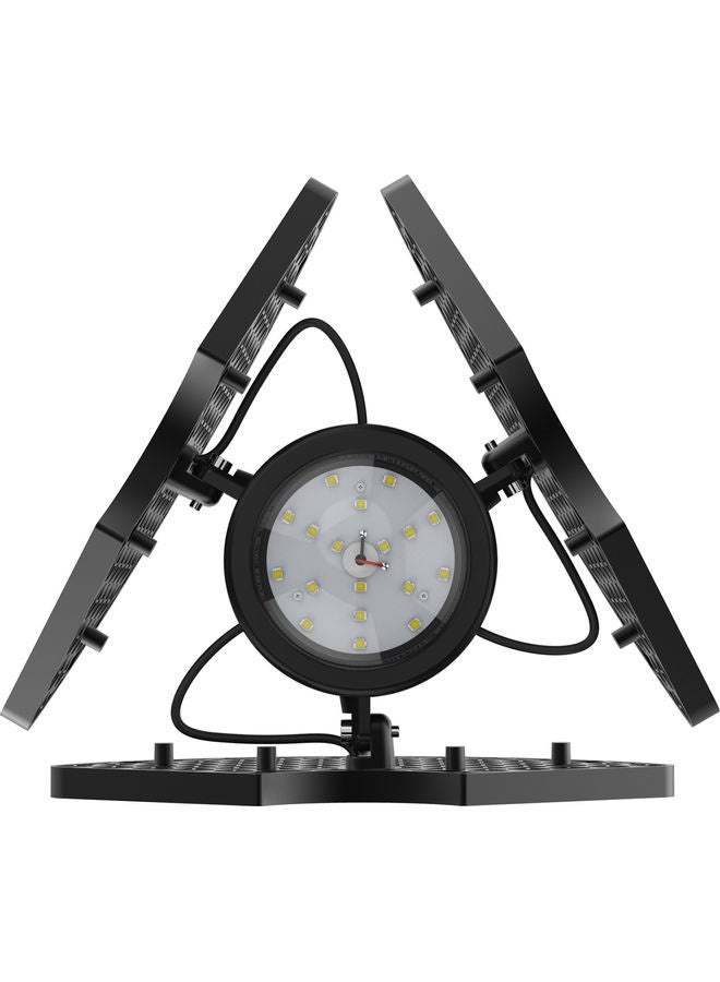 مصابيح بإضاءة LED مناسبة للمرآب بقدرة 60 وات أسود وأبيض 24.00 x 14.30 x 22.00سم  - Image 5