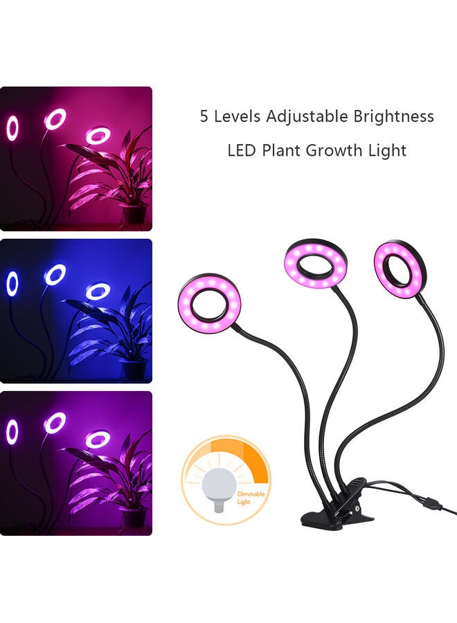 ماركة غير محددة مصباح LED ثلاثي الأطراف لنمو النباتات بجهد 5 فولت دي سي وقدرة 27 وات وعدد 54 لمبة LED أسود 27.00 x 8.50 x 13.00Ø³Ù†ØªÙŠÙ…ØªØ±  - Image 5