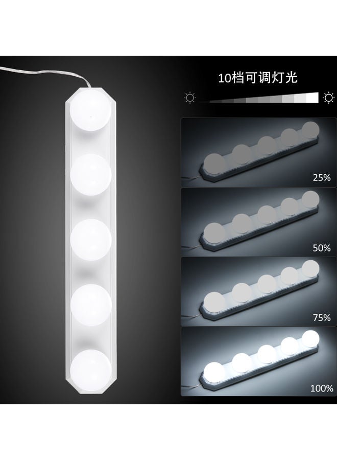 تومشاين مصباح LED عاكس محمول مع 5 مصابيح شحن USB متعدد الألوان 34.50 x 5.50 x 7.00سم  - Image 5