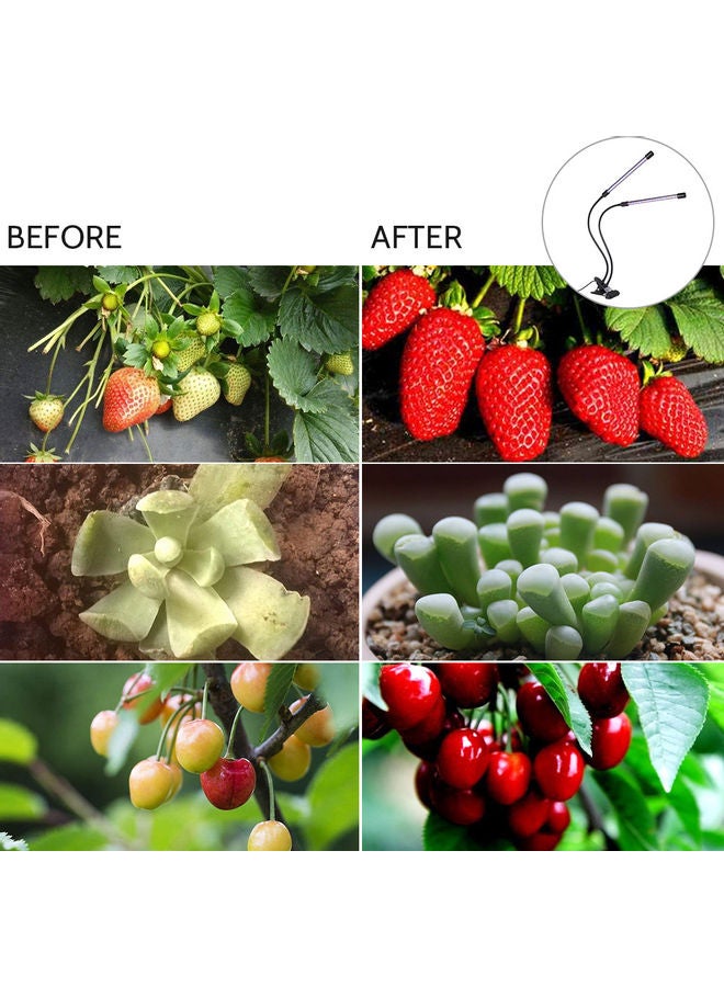 DC5V 18W 2-headed LED Plant Growing Light multicolour 33.00 x 4.80 x 13.00centimeter  - Image 2