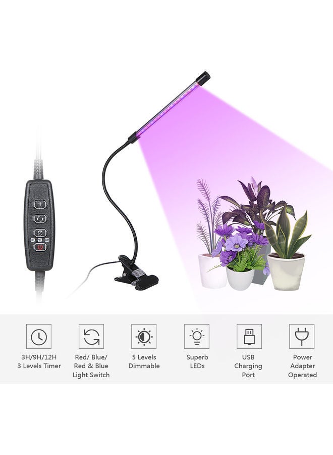 ماركة غير محددة مصباح LED برأس واحد لنمو النباتات يعمل بالتيار المستمر بجهد 5 فولت وقدرة 8 واط متعدد الألوان 33.00 x 4.80 x 13.00Ø³Ù†ØªÙŠÙ…ØªØ±  - Image 3