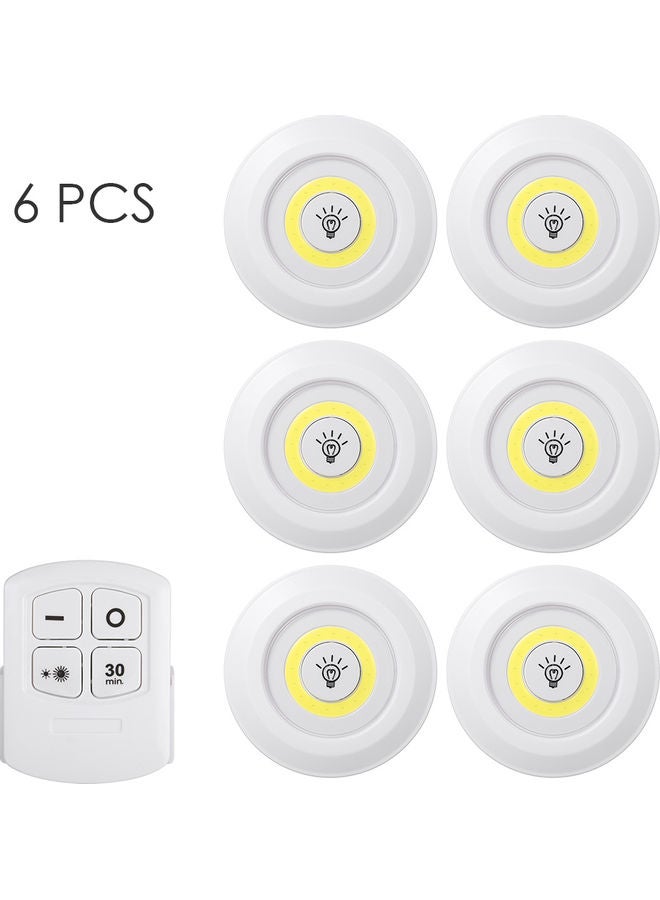 طقم مصابيح LED COB بقدرة 1 واط مكون من ست قطع أبيض 26.50 x 6.60 x 10.60Ø³Ù†ØªÙŠÙ…ØªØ± - Image 1