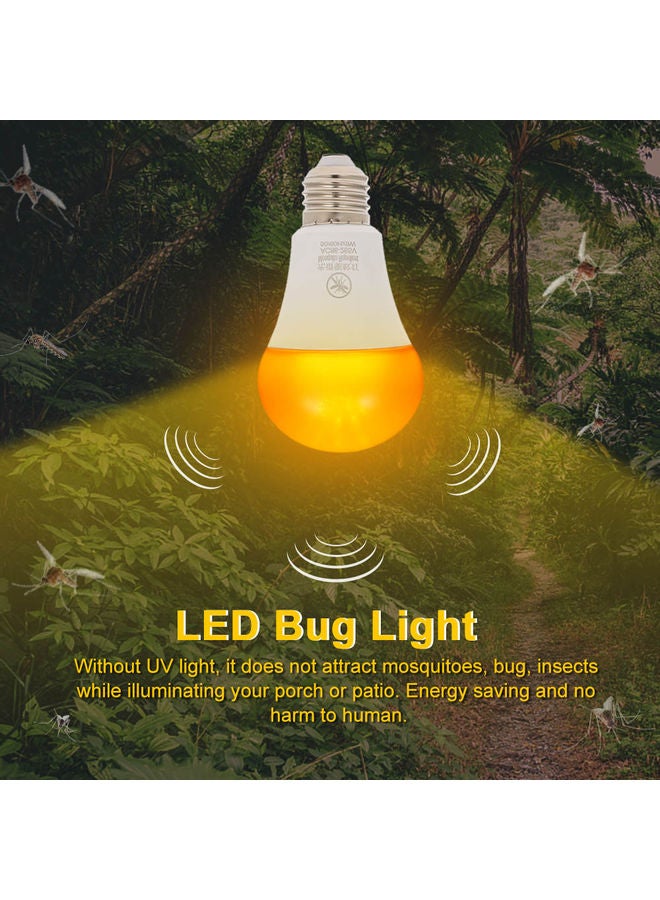 Yellow LED Bug Light Bulb White 11.50 x 6.00 x 6.00centimeter - Image 5