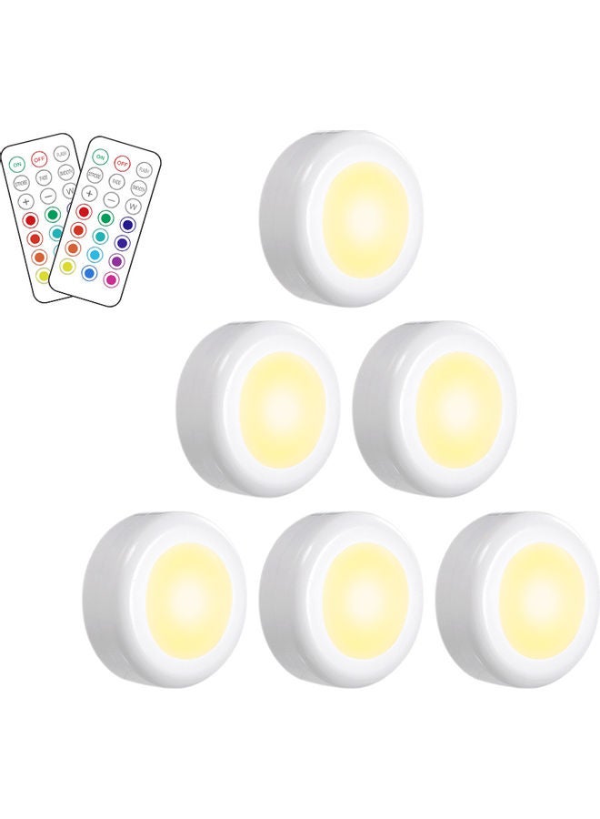 Tomshine 6-Pack DC5V 0.25W RGB LED Cabinet Light Puck Lamp multicolour 18.00 x 6.90 x 8.00centimeter  - Image 5