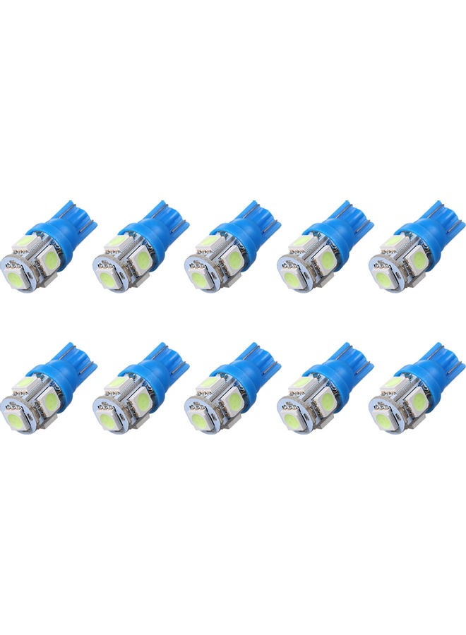 طقم مصابيح LED للسيارة بقدرة 1 وات مكون من 10 قطع أزرق 10.00 x 1.10 x 8.00Ø³Ù†ØªÙŠÙ…ØªØ±  - Image 1