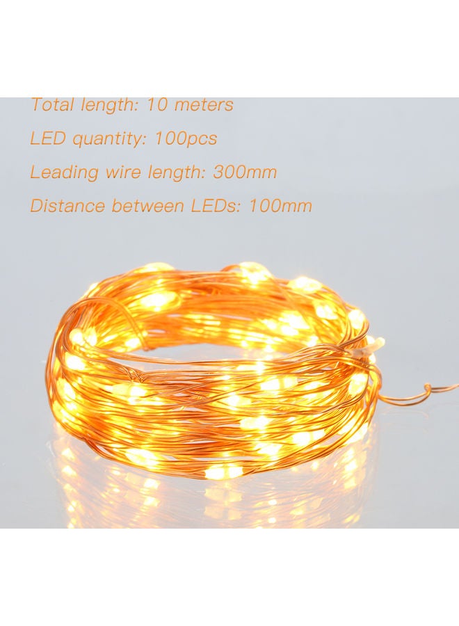 1W 100 LED Fairy Copper String Light multicolour 17.00 x 2.00 x 12.50cm - Image 4