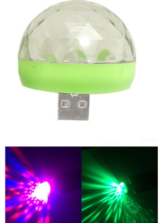 Generic - Mini Disco Light Rotating USB And Lightning Port Magic Ball Light RBG LED Lamp Portable Home Party Stage Light Random Color multicolour 4.00*4.00*4.00cm - Image 1