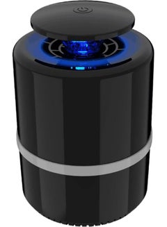 5W UV LED Mosquito Killer Lamp Light Bug Zapper Adopted Photocatalyst Suction Technology Black 21.20*14.10*14.10centimeter