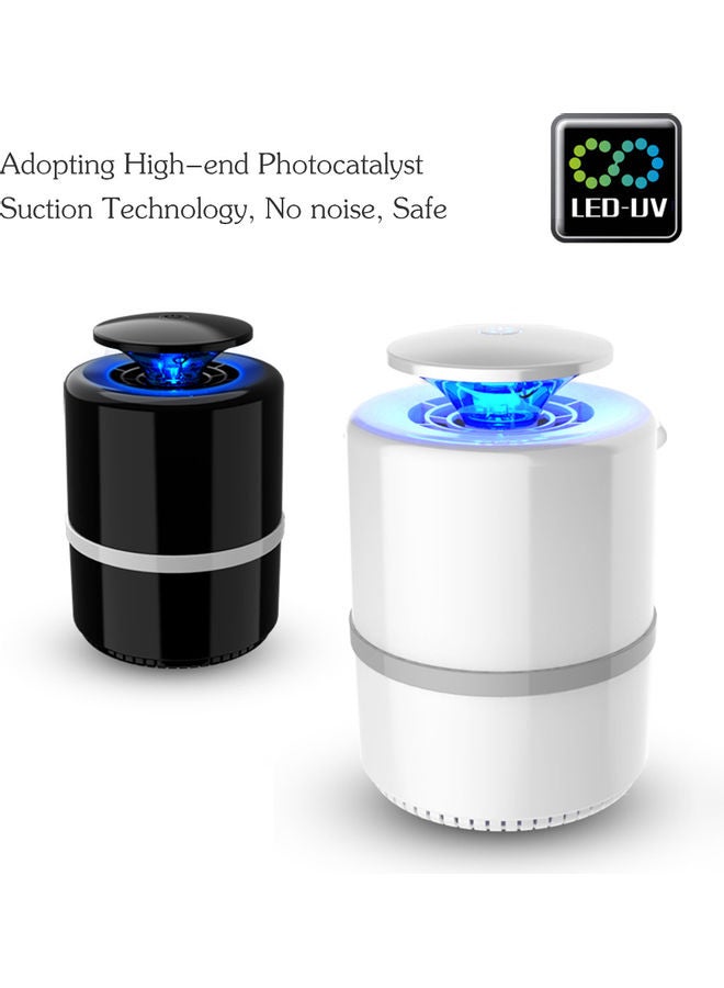 Generic - 5W UV LED Mosquito Killer Lamp Light Bug Zapper Adopted Photocatalyst Suction Technology Black 21.20*14.10*14.10centimeter - Image 1