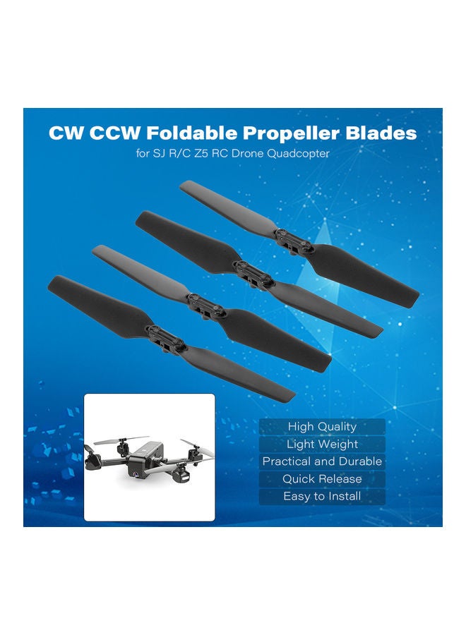 سي جي ار سي زوجان من شفرات مروحية CW CCW القابلة للطي 10x2x6.5سم - Image 1