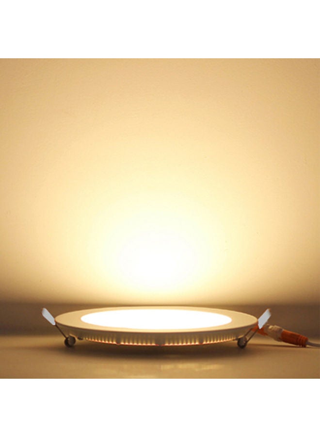 Ultra Thin 15W  Recessed Ceiling Panel Lamp Down Light Circular Round Shape AC85 265V 75 LED Warm white 22.70*2.80*19.80centimeter  - Image 4