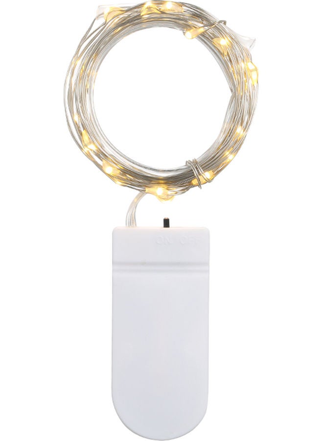 شريط إضاءة قابل للانحناء بتصميم مرن للغاية يعمل بالبطارية ومزود بعدد 20 مصباح LED بطول 2 متر . أبيض دافئ 8.00*0.50*6.00Ø³Ù†ØªÙŠÙ…ØªØ± - Image 1