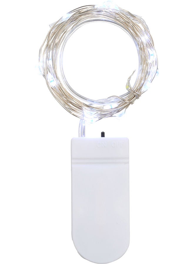 1M 3.3FT 10LEDs Starry Copper Wire String Battery Operated Powered Extra Flexible Bendable Light Strip White 8.00*0.50*6.00cm