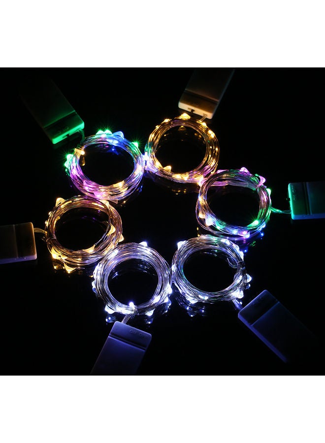 1M 3.3FT 10LEDs Starry Copper Wire String Battery Operated Powered Extra Flexible Bendable Light Strip White 8.00*0.50*6.00cm