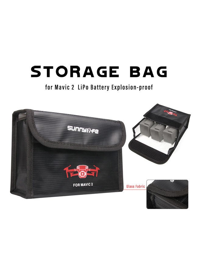 Outdoor Portable Lipo Battery Explosion Proof Safety Storage Bag 17.2x2x12.2cm  - Image 1