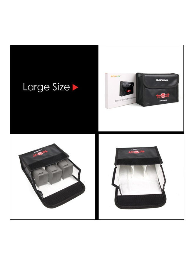 Outdoor Portable Lipo Battery Explosion Proof Safety Storage Bag 17.2x2x12.2cm  - Image 2