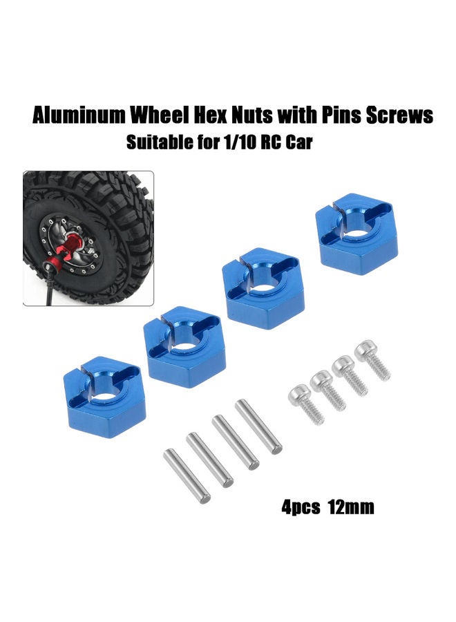 ZD Racing 4 Piece Aluminum Wheel Hex Nuts 10 x 1 x 6.5cm  - Image 1