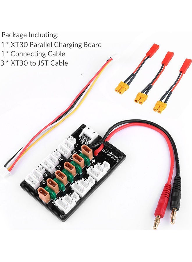 1-3S XT30 Plug Parallel Charging Board 15 x 2.5 x 10cm  - Image 1