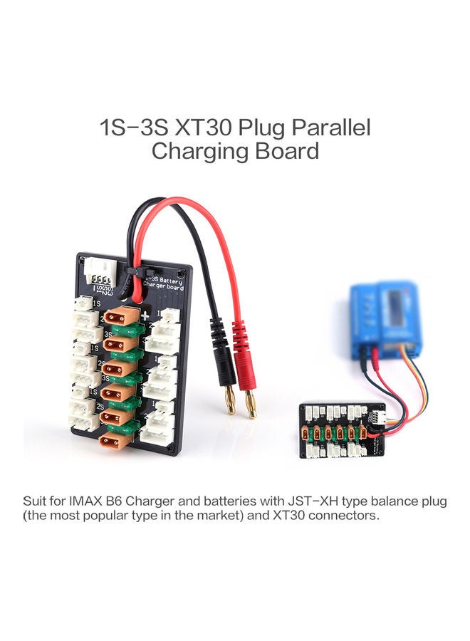 1-3S XT30 Plug Parallel Charging Board 15 x 2.5 x 10cm  - Image 2