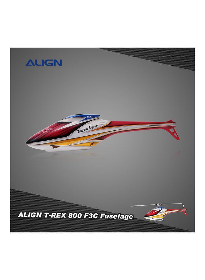 Align - T-REX 800 F3C RC Helicopter Spare Parts Accessories F3C Fuselage HF8001T Suitable for T-REX 800 Superior 700E 161.5 x 32 x 32cm - Image 1