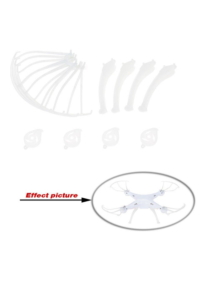 Landing Skid Motor Base Propeller Protectors Fluorescent Set 12 x 3 x 9.5cm  - Image 5