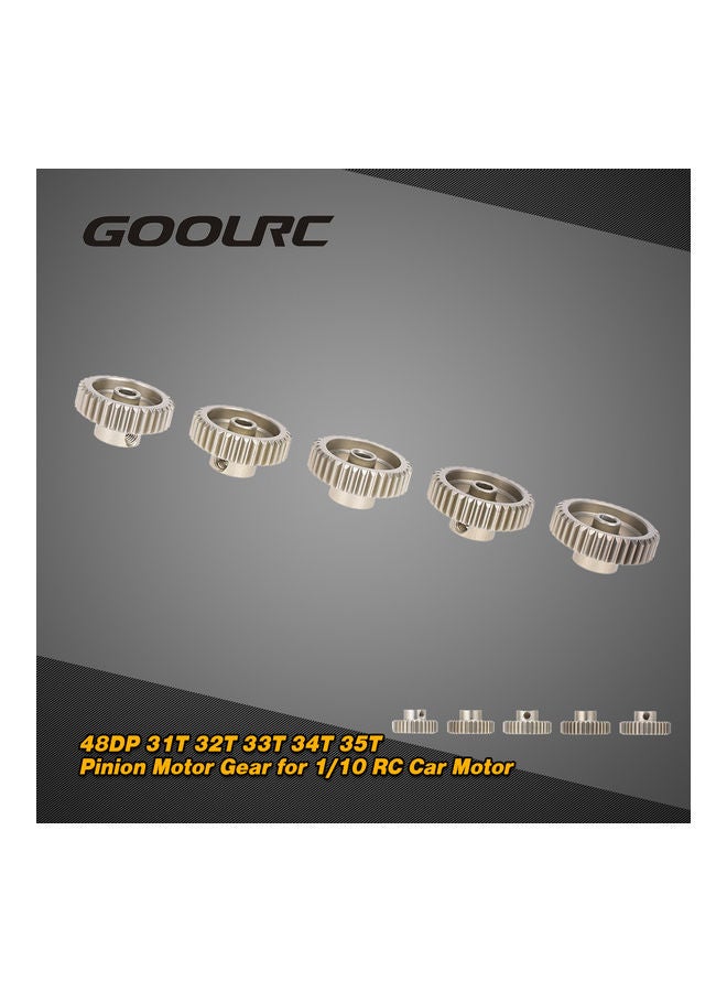 GoolRC Pinion Motor Gear Combo Set for 1/10 RC Car Brushed Brushless Motor 10 x 1.5 x 6cm  - Image 1