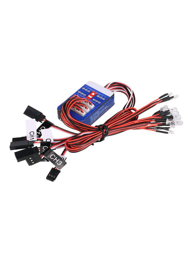 12 LED Smart Simulation Flash Lights multicolour 16 x 4 x 7cm  - Image 1