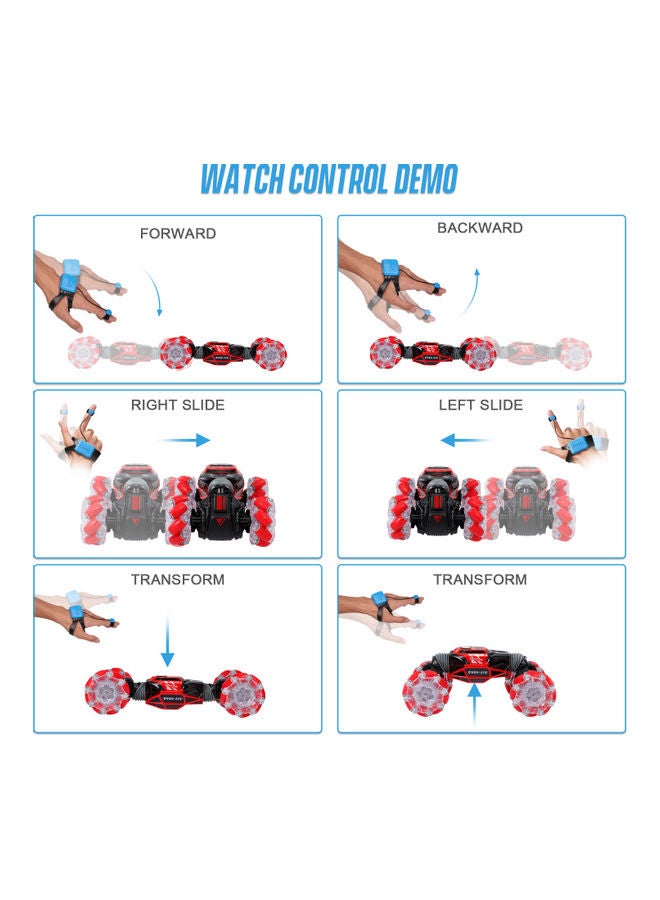 RC Electric Stunt Car With LED Light Music 32x13x22cm - Image 4