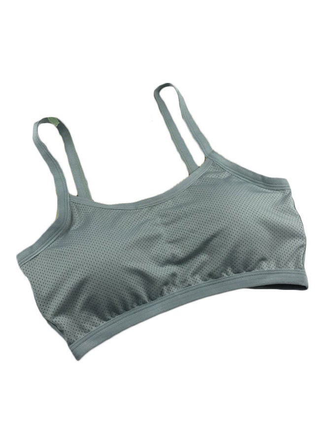 Breathable Stretch Push Up Brassiere Sport Bra Running Vest Underwear Grey
