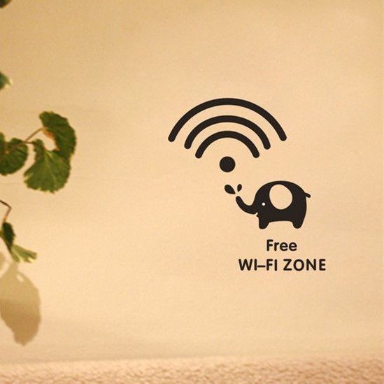 Fast Print Creative Pattern Decal Decor Stickers for Wall-Free Wi-Fi Black 200x35cm - Image 2