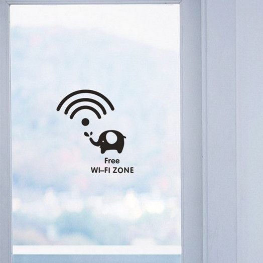 Fast Print Creative Pattern Decal Decor Stickers for Wall-Free Wi-Fi Black 200x35cm - Image 3