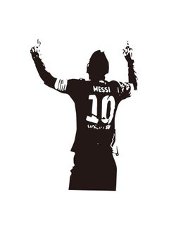 Fast Print Football Star Messi Wall Sticker Black 42x60cm  - Image 2