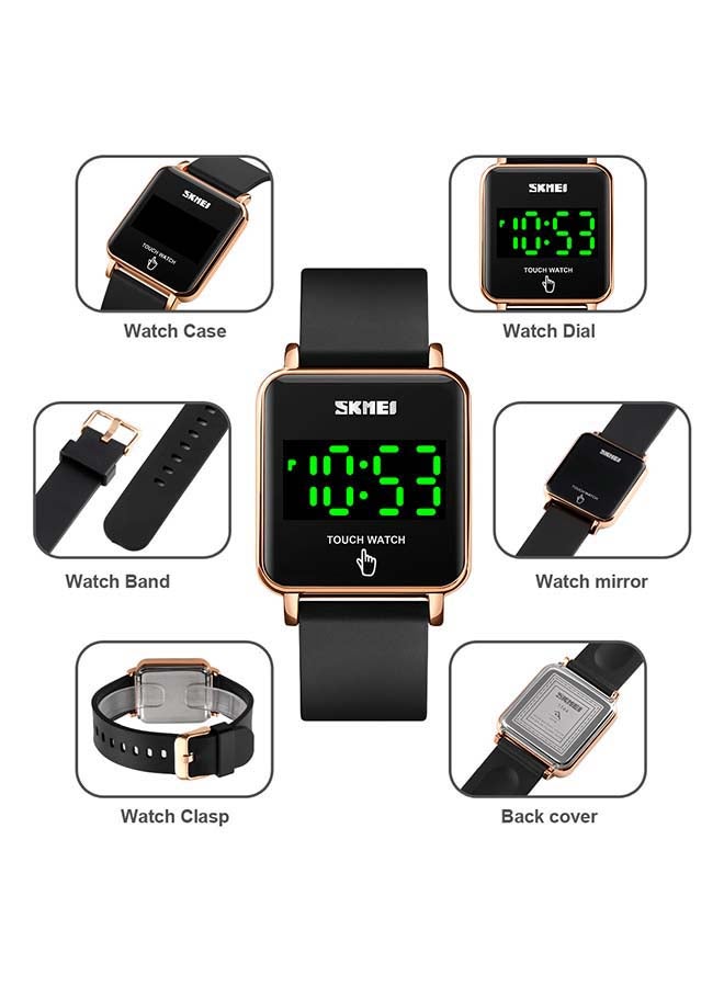 SKMEI - 1744 New Designer Custom Hands Led Touch Screen Watch - Image 1