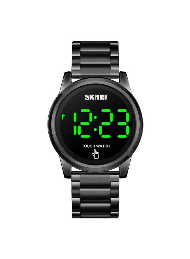 SKMEI Men's 1684 Led Touch 30m Digital Metal Stainless Steel Watch - Image 1